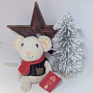 Starbucks 6 1/2 Huxley The Mouse Writer Plush 2010 Collectable Stuffed Animal